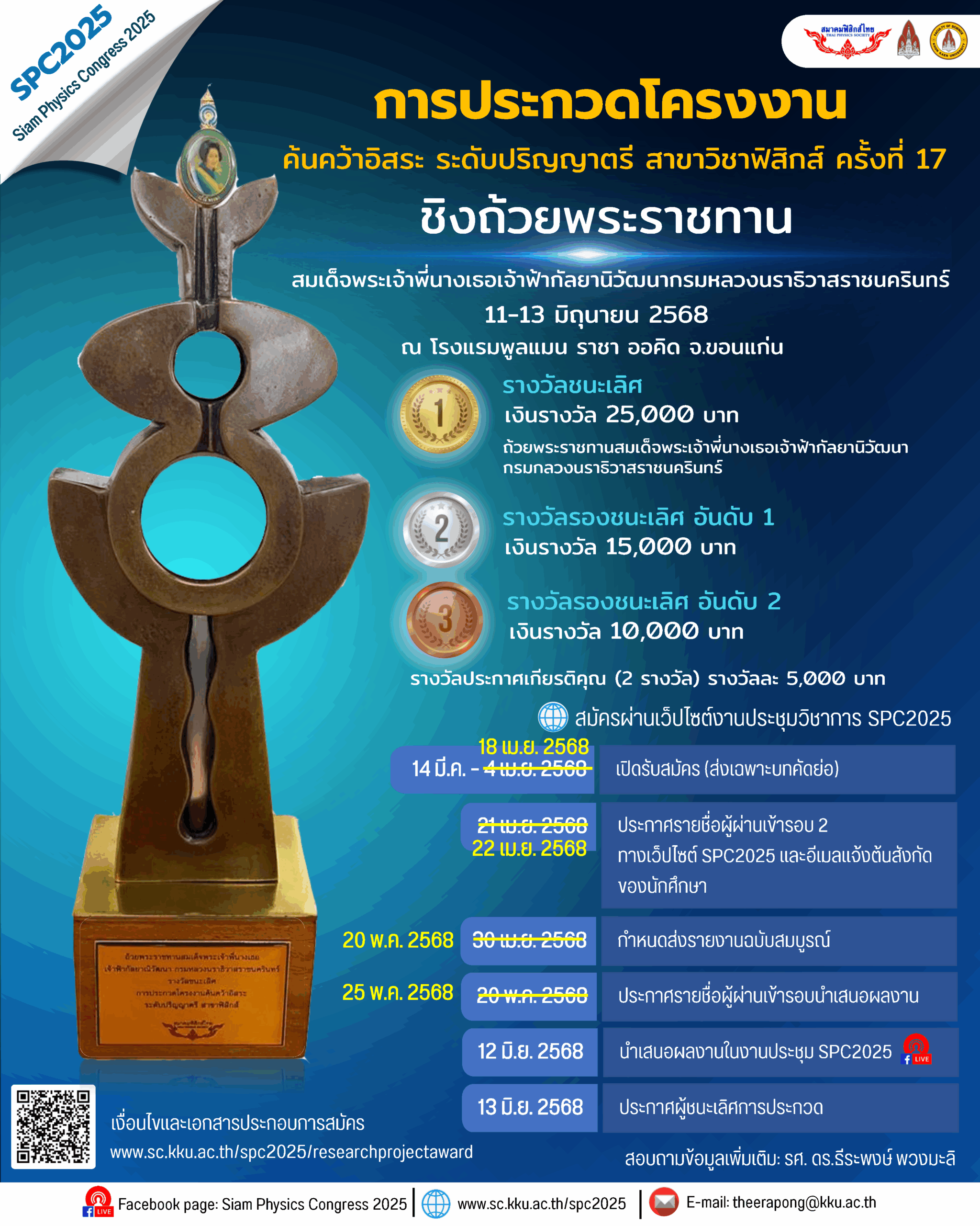 โปสเตอร์ประชาสัมพันธ์การประกวดโครงงาน SPC2025